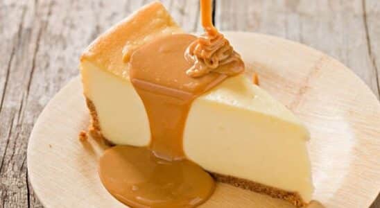 Cheesecake de doce de leite delicioso