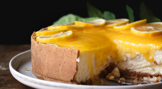 cheesecake de limão-siciliano