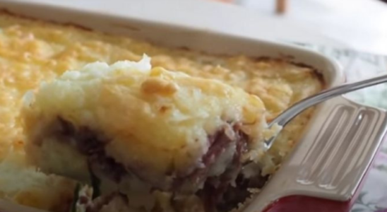 Escondidinho de carne seca com mandioca maravilhosa