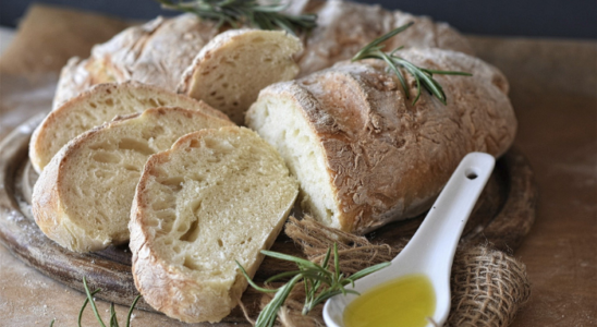 delicioso pão ciabatta