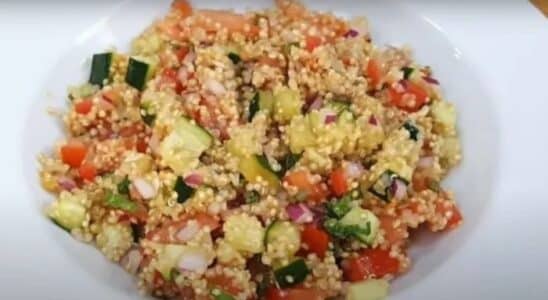 Salada de quinoa com amêndoas confira a receita
