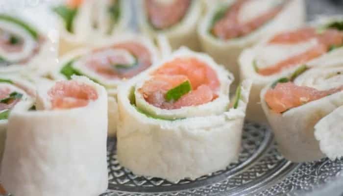 Receita de canapés de salmão super fácil