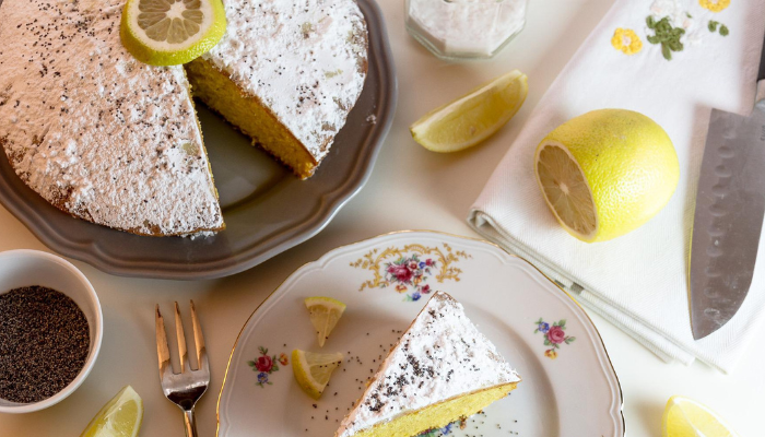 Receita de bolo de limão com ricota