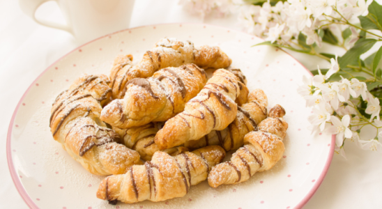 Receita de croissant recheado com nutella