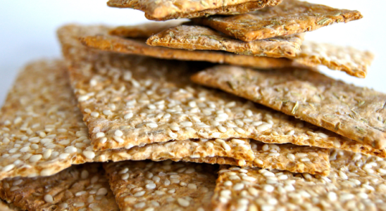 Biscoito de grãos salgado com aveia