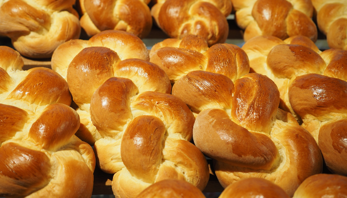 Trança de padaria fofinha para o seu lanche