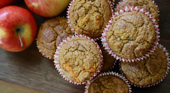 Receita de cupcake de maça super saudável