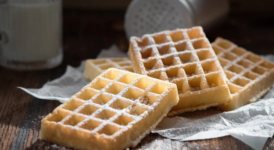 Receitas de waffle de liquidificador.