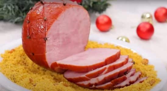 Tender de natal com molho agridoce delicioso para a ceia natalina