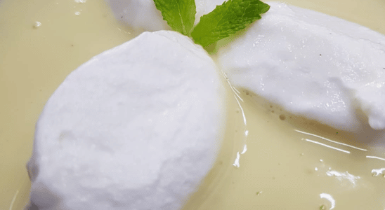 Receitas de ovos nevados com creme inglês