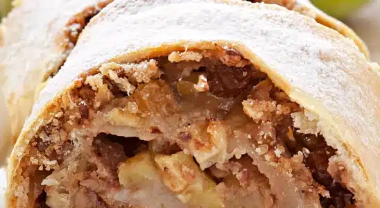 Receita super saborosa de strudel de maçã